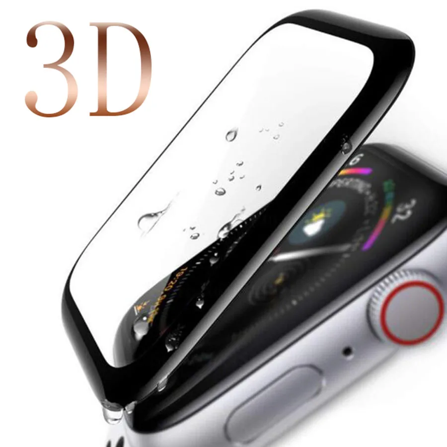 3D изогнутое полное покрытие для i Watch 44 40 мм серия 4 закаленное стекло Apple 38 42