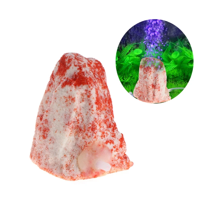 Аквариум вулкан Форма воздушный пузырь каменный орнамент аквариум насос