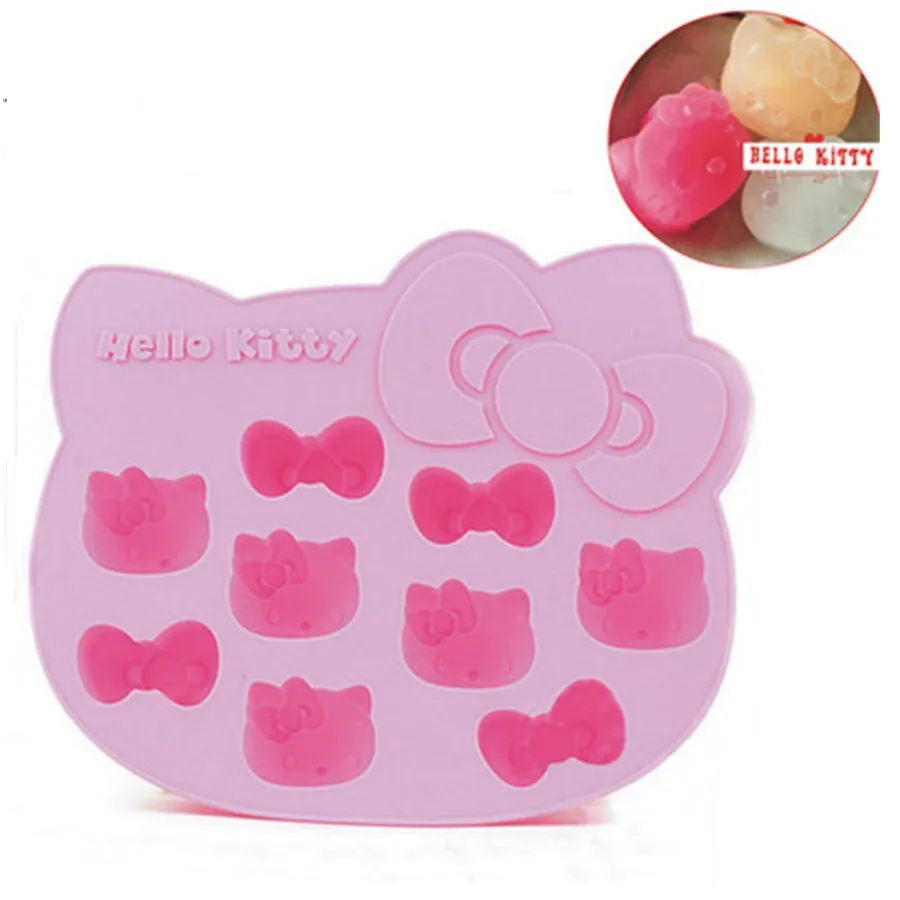 3 шт./компл. мороженое DIY Ice Cube лоток котенка с бантом-образный плесень Frozen Maker для