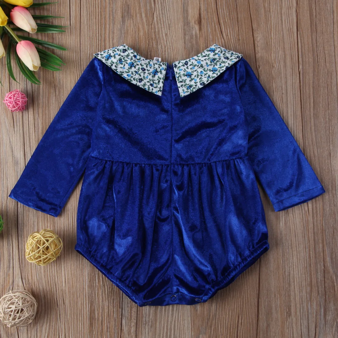 Pudcoco фланелевый комбинезон с длинными рукавами для новорожденных девочек