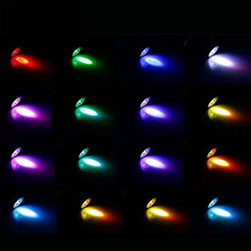 Лучшее 3W E27 16 Цвет светодиодный RGB волшебный Точечный светильник лампа с