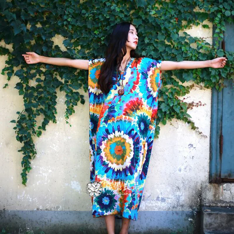 Женское летнее платье новинка 2017 модное женское из хлопка и льна длинное