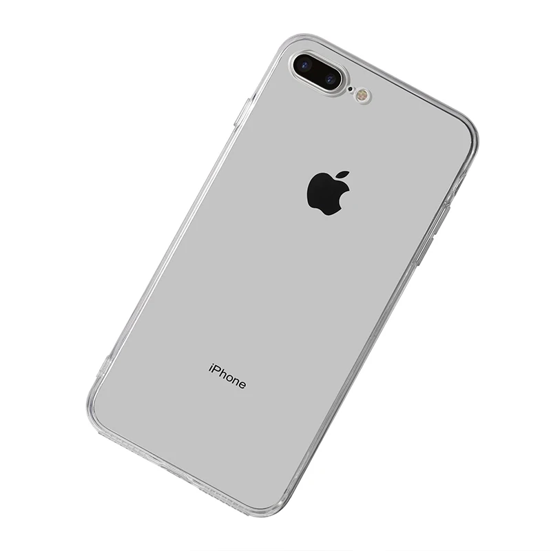 Прозрачный PC+ TPU прозрачный чехол с кристаллами для iPhone XS MAX iPhone XR iPhone 7 8 6 5 s 5SE 6Plus 7Plus iPhone 8Plus чехол для задней панели сотового телефона бампер - Цвет: Прозрачный