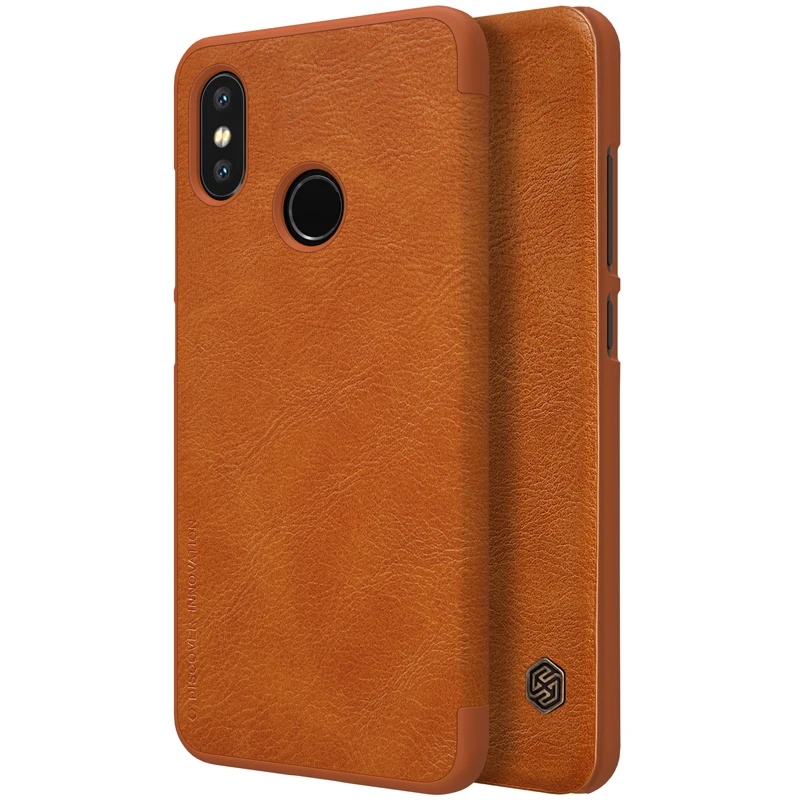 Для Xiaomi Mi8 чехол для Mi 8 Nillkin QIN серия Filp Кожаный чехол-кошелек с функцией сна |
