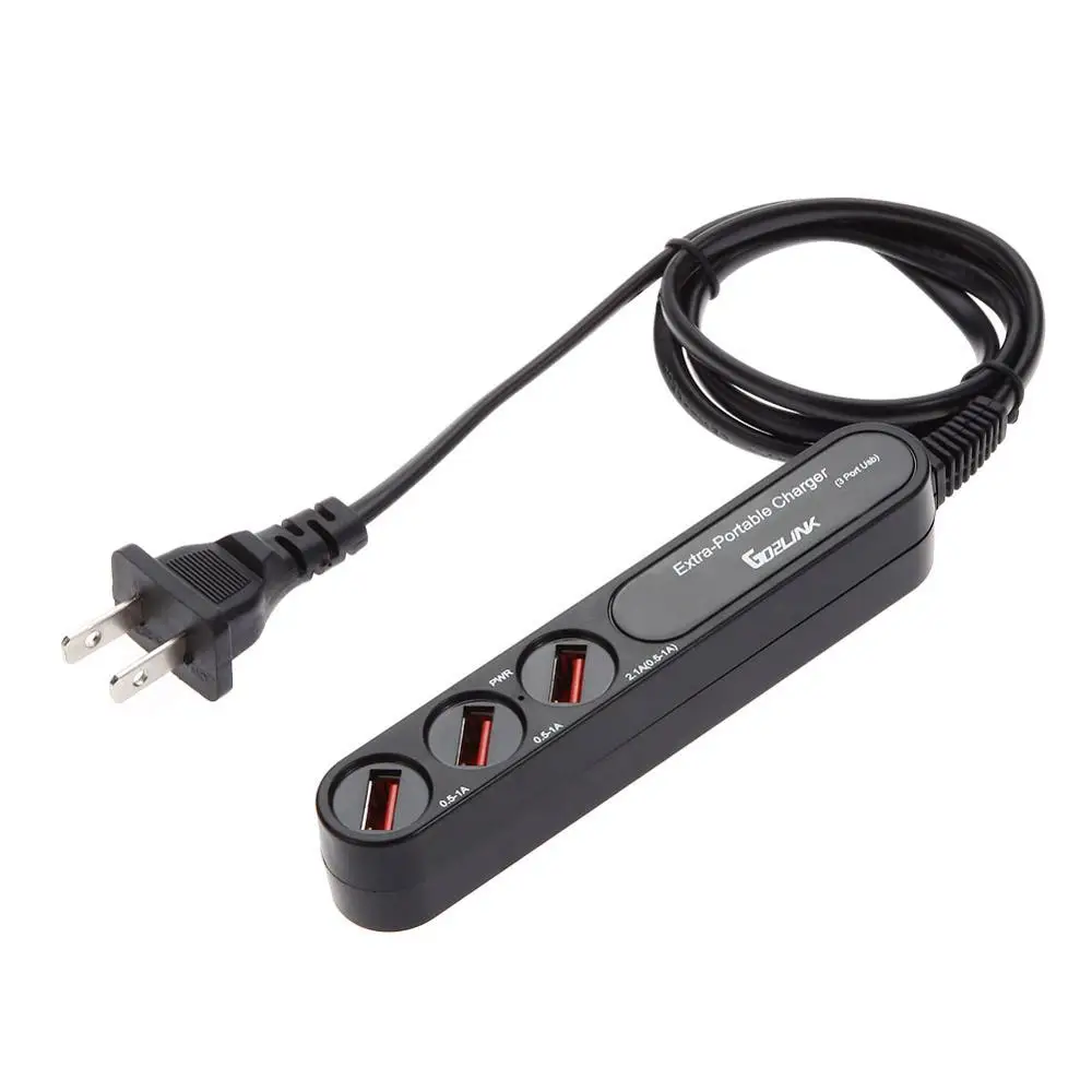 Сетевое зарядное устройство Go2link 5 В 2 1 А 4 USB порта 3 розетки|charging adapter|wall charger5v 2.1a |