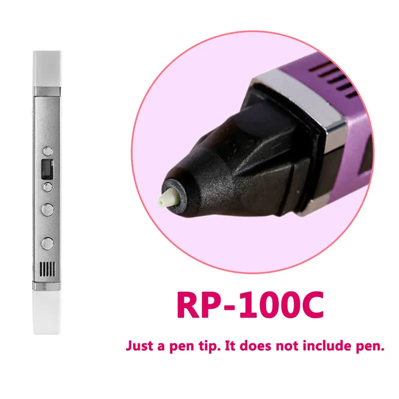 RP100C Nib Объёмный рисунок(3D-принт) ручка-ручка наконечника Объёмный рисунок(3D-принт) наконечник пера 3d ручка поставок - Цвет: RP100C Nib