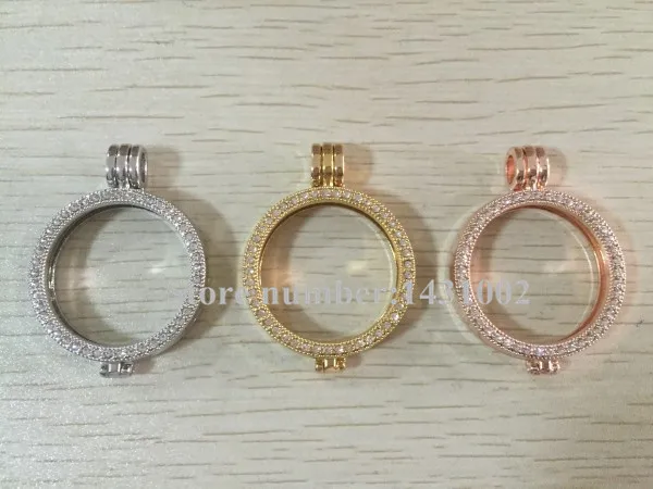 Vinnie дизайн ювелирных изделий высокое качество 35 мм Рамка кулон с кристаллами