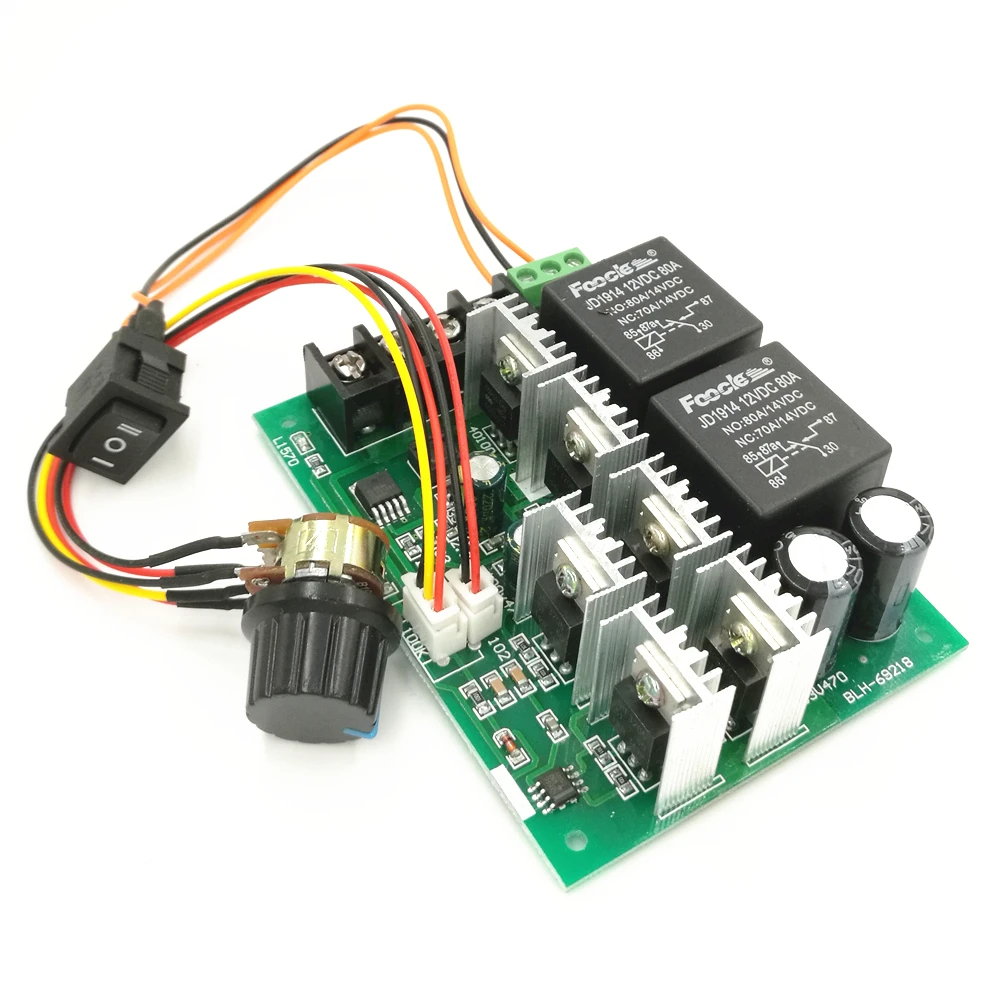 PWM контроллер скорости двигателя постоянного тока motor 12v24v36v48v перевернутый