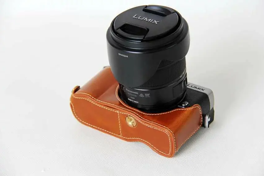 Классическая сумка для камеры из искусственной кожи Половина Чехол для Panasonic Lumix DMC-GX80 DMC-GX85 GX80 GX85 Половина корпуса камеры набор