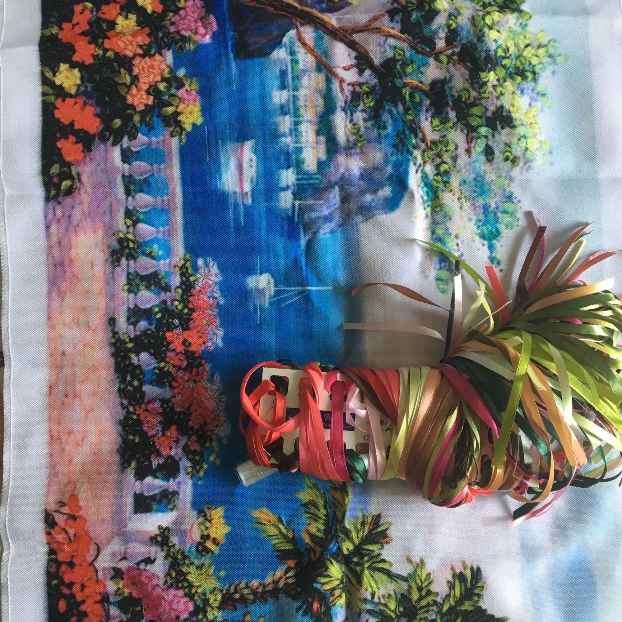 DIY Незаконченные 3D ленты Вышивка цветочные картины наборы ручной работы фотообои