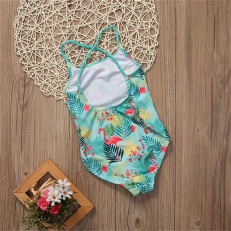 Новинка 2017 Цельный купальник для маленьких девочек купальный костюм танкини