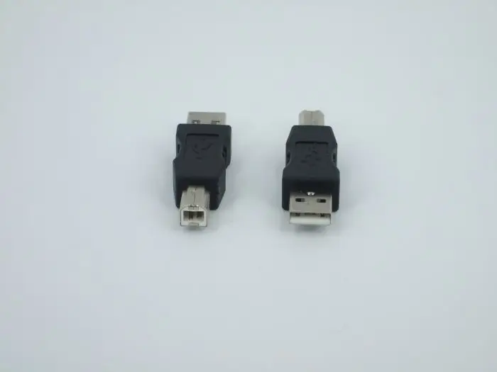 200 шт./лот USB 2 0 Тип A гнездо к B штекер расширение принтера адаптер конвертер |