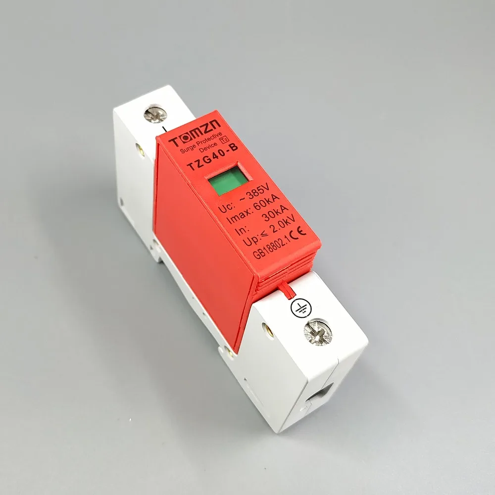 AC SPD 1P 30KA ~ 60KA D 385V домашнее устройство защиты от перенапряжения | Обустройство дома