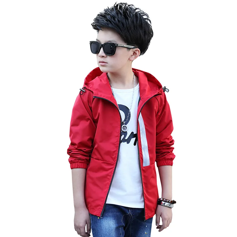 Куртки для мальчиков одежда подростков 2018 ветровка плащ младенцев Детская
