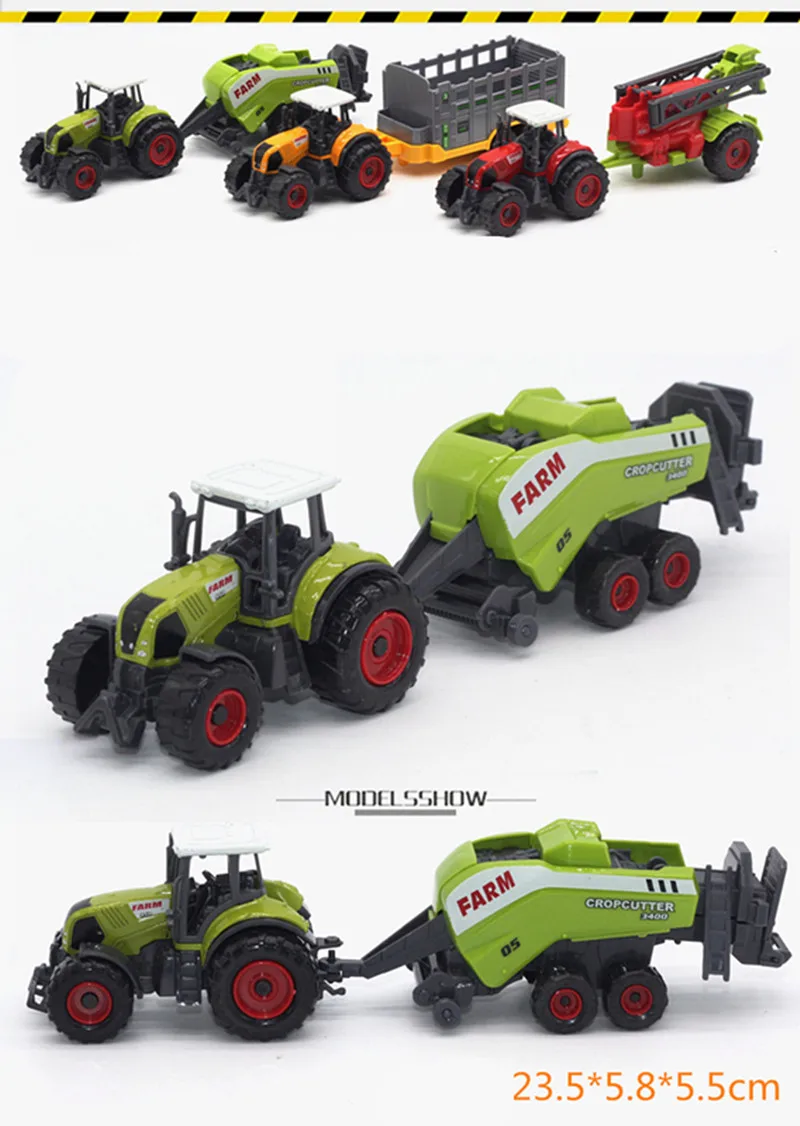 Модели фермерских автомобилей из сплава 1:64 игрушечные машинки с высокой