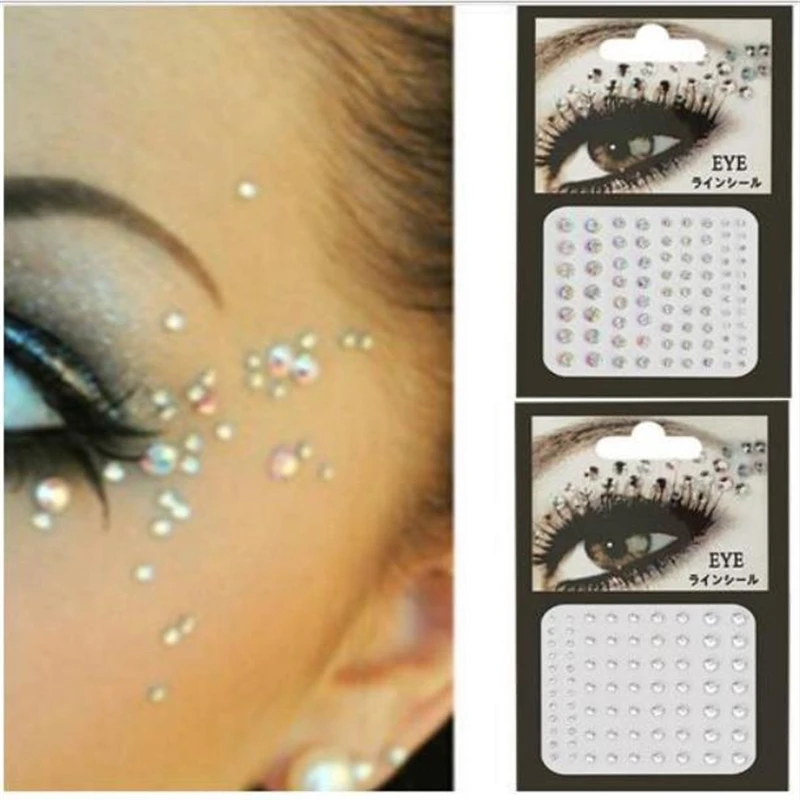 Акриловые хрустальные драгоценные камни блестящие бусины наклейка для глаз лица