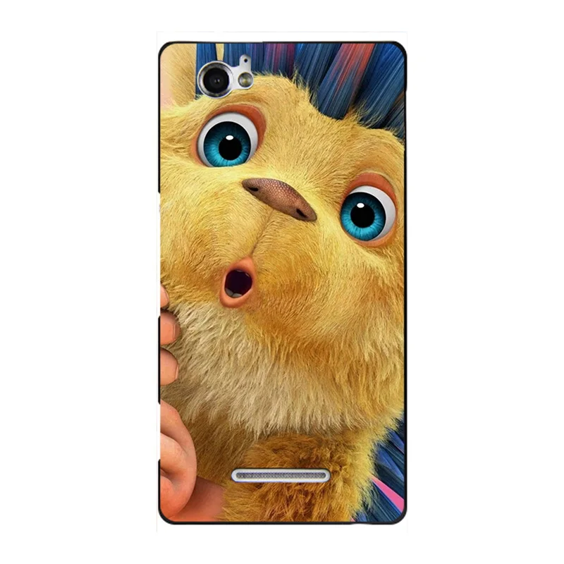 Модный чехол с мультипликационным принтом для sony Xperia M Dual C1905 C1904 C2004 C2005, чехол для телефона с изображением кота и пейзажа