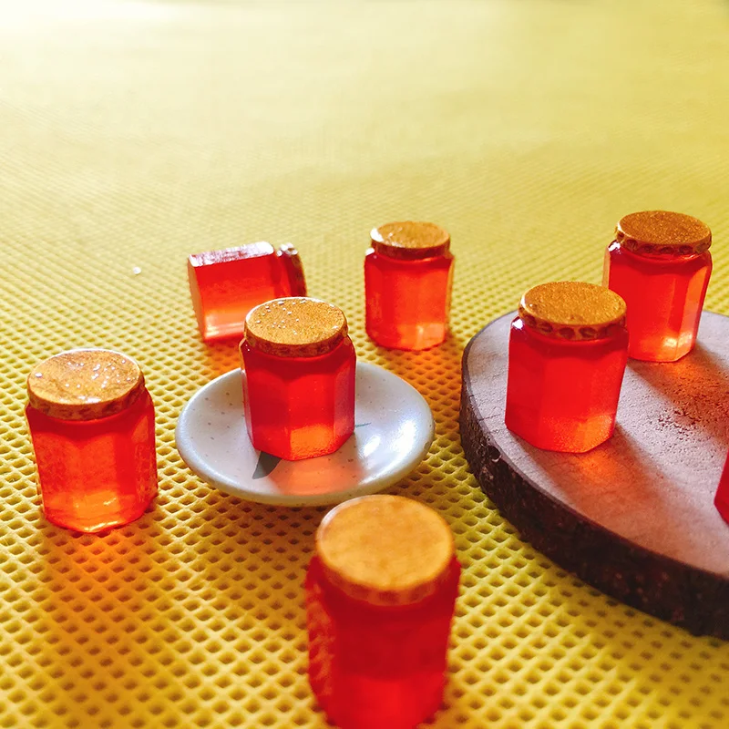 New ~ jam bottle/honey pot/кукольный домик/миниатюры/милый/Сказочный Садовый Гном/Террариум