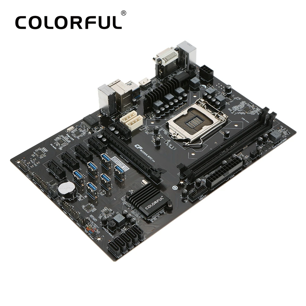 Красочные C.B250A-BTC V20 системная плата для Intel B250/LGA1151 процессор сокета DDR4 SATA3 ATX материнская плата для настольных ПК