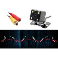 anshilong 4 led car rear view backup camera moving dynamic trajectory parking guide lines