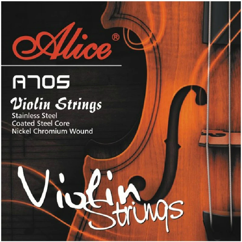 

Violin String Alice A705 Stainless Steel Coated Steel Core Nickel Chromium Wound 4/4-1/8 Violino Strings