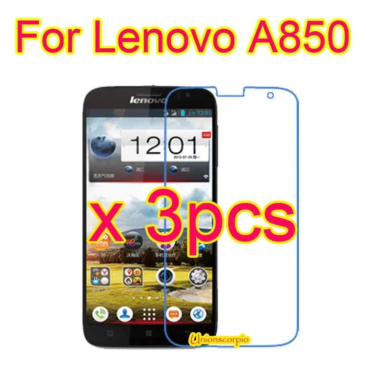 Free Shipping 3pcs Ultra Clear LCD Screen Protector Guard Film For Lenovo A850 Mobile Phone a850 | Мобильные телефоны и