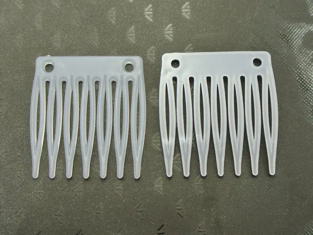 50 белых пластиковых мини-заколки для волос боковая заколка волшебная ручка