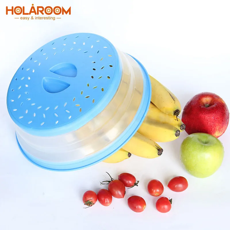 Holaroom Силиконовый складной чехол для микроволновой печи крышка складное блюдо