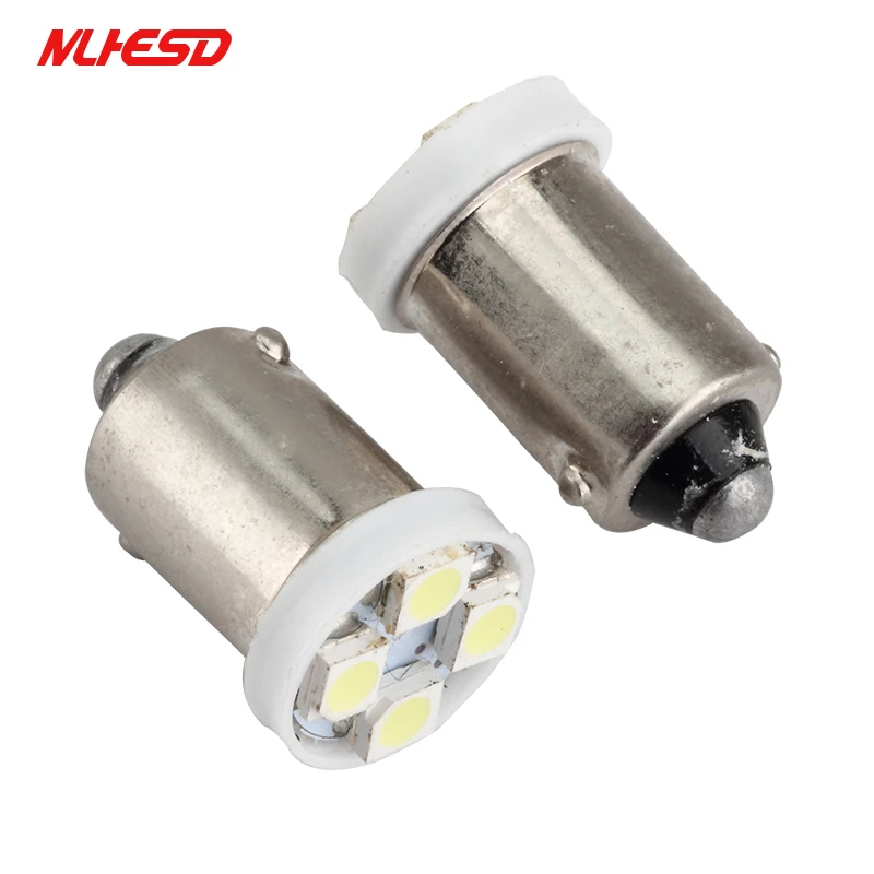 100 шт. высокое качество BA9S T4W 4SMD 1210 Автомобильный светодиодный Клин Лампы для