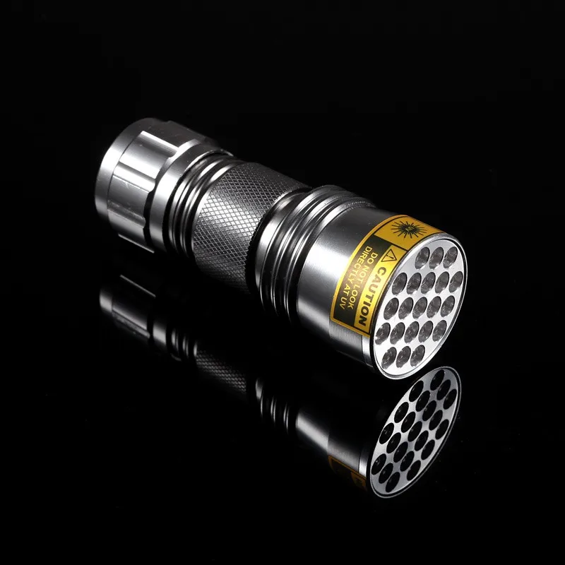 AloneFire Высокое качество 21 светодиодный UV светильник 395 400nm Светодиодный УФ фонарик