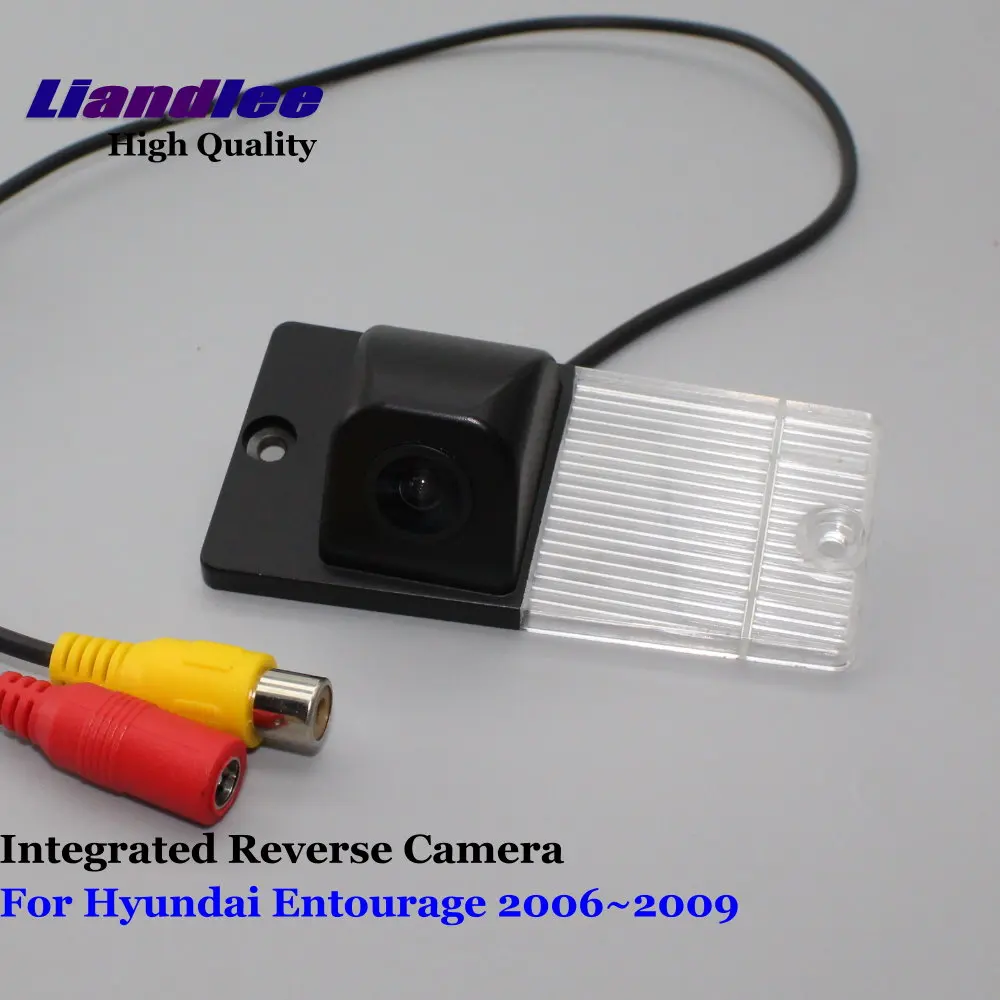 Liandlee для Hyundai Entourage 2006-2009 Автомобильная резервная парковочная камера заднего вида SONY CCD HD интегрированная