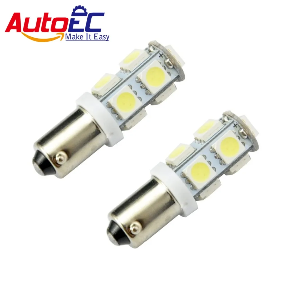 

AutoEC 100 X BA9S 9 smd 5050 led Car Interior ClearanceTurn Signal Light bulb 12V white/blue/red #LG04