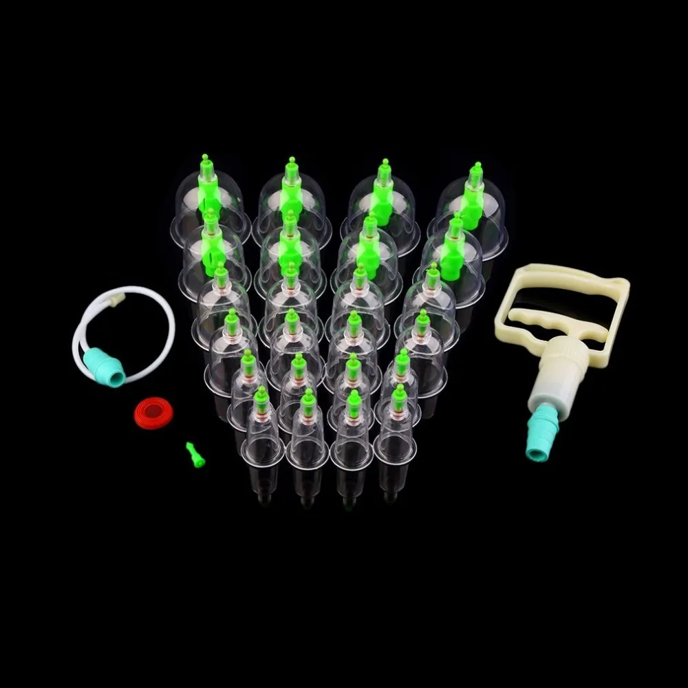 Набор с 24 чашками китайская медицинская баночка биомагнитный массаж тела для