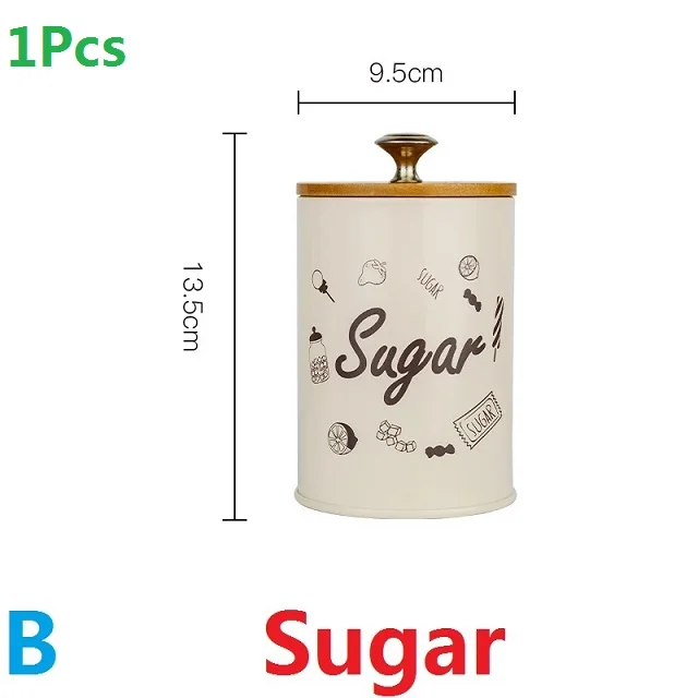 Bsugar 1-3 шт. резервуары для хранения, пыленепроницаемые бамбуковые крышки для чая, кофе, сахара, утюга, кухонная утварь, многофункциональная коробка, чехол для дома, банка, бутылка - Цвет: Bsugar