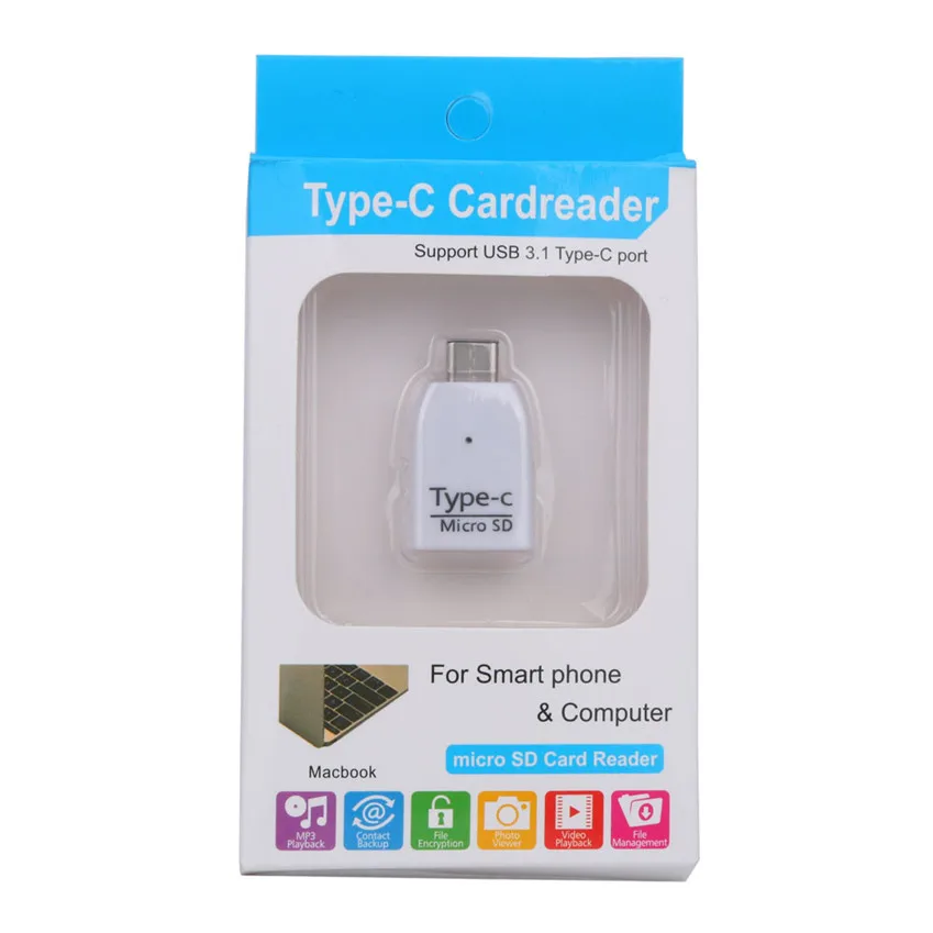 2017 Горячая мини Type C Micro SD TF кардридер OTG адаптер USB 3 1 портативный|reader otg|memory card reader