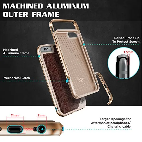 X-Doria Defense Lux чехол для телефона для iPhone 6 Plus 6S Plus чехол военный класс падение протестированный ТПУ алюминиевый защитный чехол