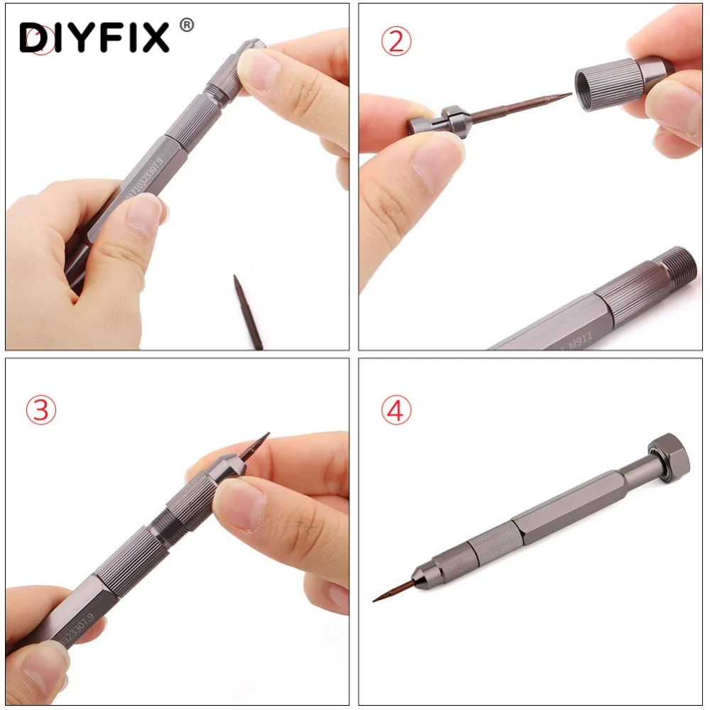 DIYFIX 8 в 1 ограниченный крутящий момент Набор отверток P2 Pentalobe Y Tip Phillips Torx Hex для iPhone MacBook мобильный телефон ремонт инструменты комплект