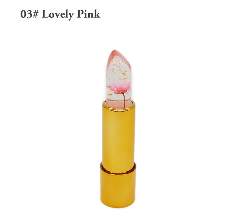 03 Lovely Pink Milemei Желейная губная помада, волшебная, меняющая температуру,, оригинальная, красивая, Желейная, Цветочная помада, матовая, Batom - Цвет: 03 Lovely Pink