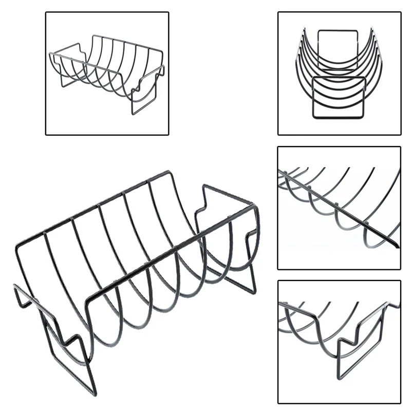 Антипригарная стойка для барбекю из нержавеющей стали курильщика жарки кухонные
