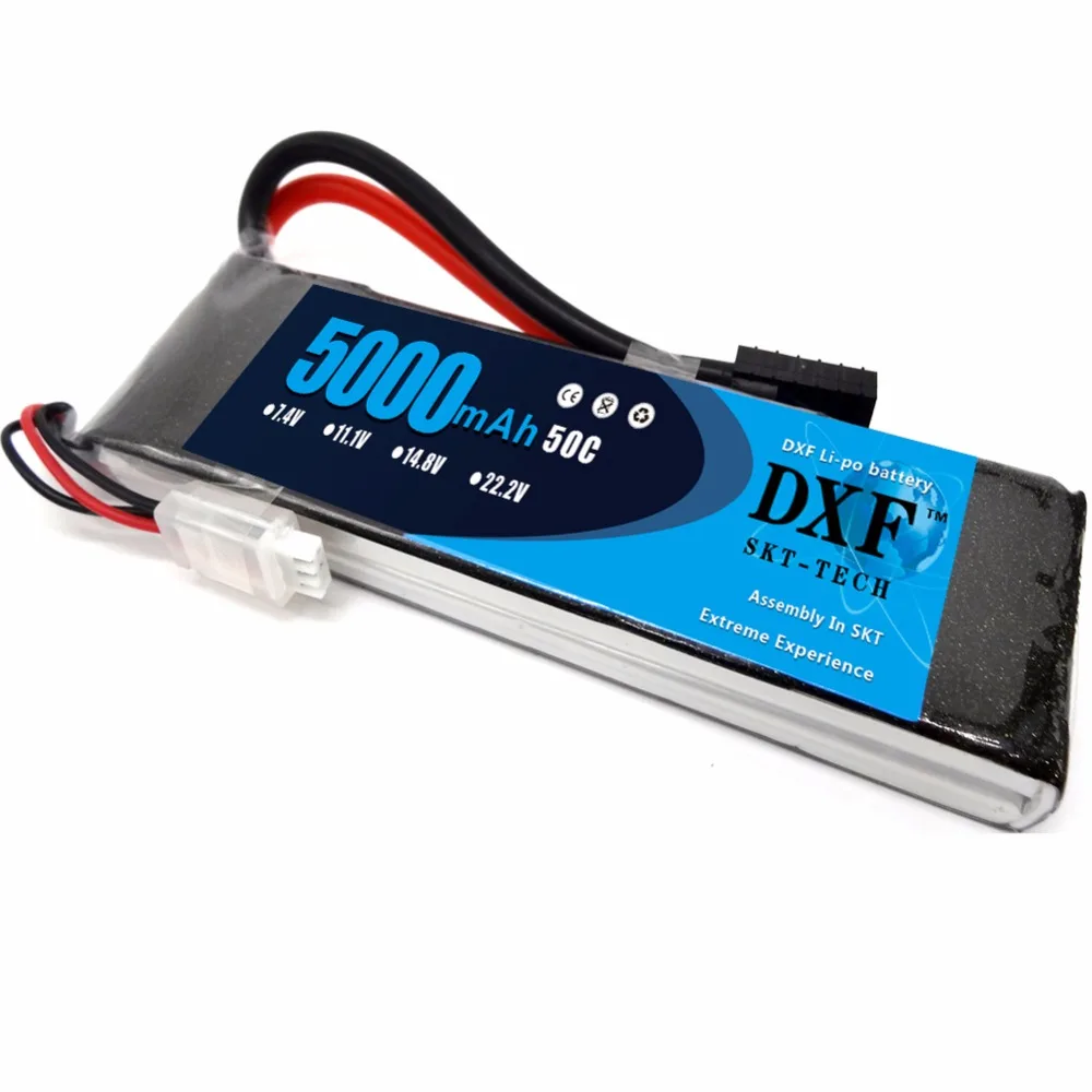 Радиоуправляемый грузовик DXF 5000 мАч 7 4 В 50C 100C 2S RC Lipo аккумулятор для