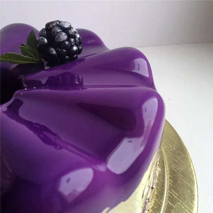 VOGVIGO Disc Round Wavy Shaped Silicone Mold Chocolate Mousse Cake Tray Pastry Confectionery Dishes Pan Dessert Baking Tools