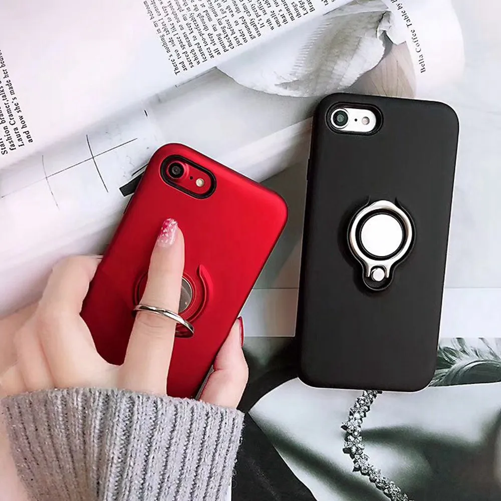 KISSCASE держатель телефонного звонка чехол для iPhone XS Max XR 7 Plus X мраморный Sotf TPU