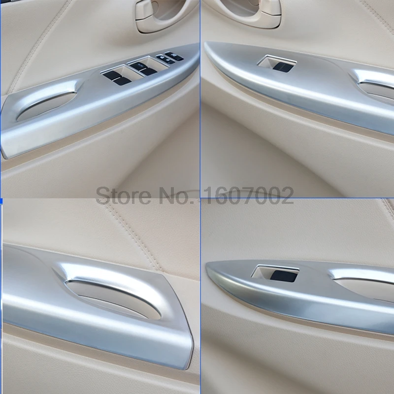 Для Toyota Vios Yaris Sedan 2013 2014 LHD хромированная Автомобильная Внутренняя дверь