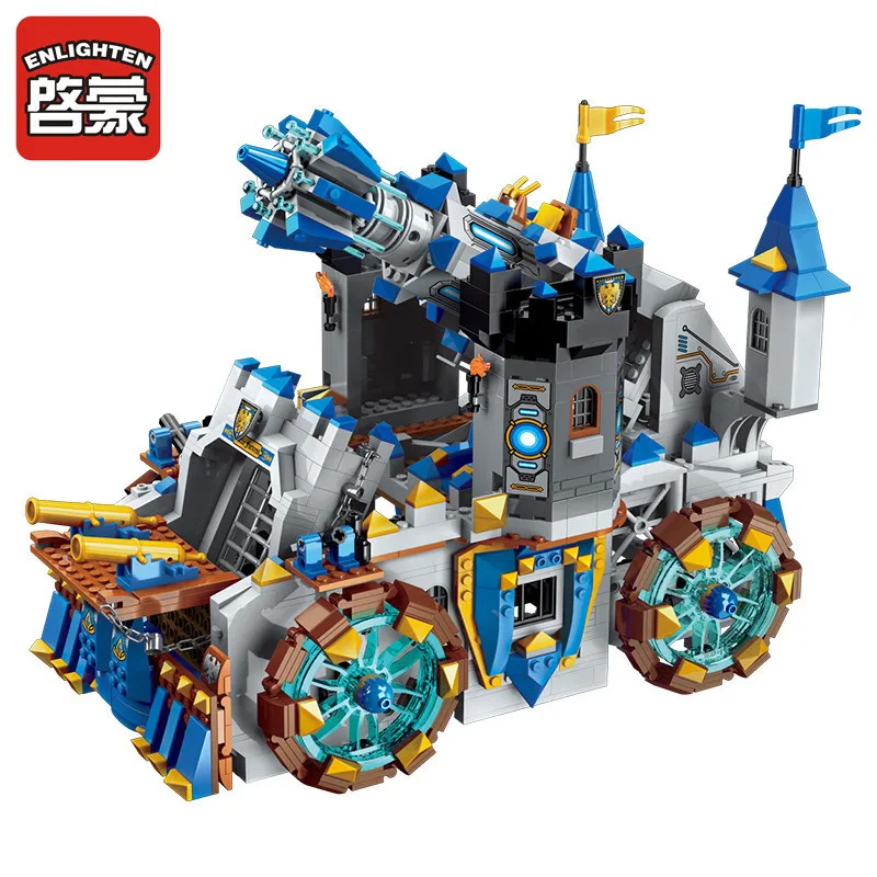 Просвещения Building Block войны of Glory замок рыцарей битва Bunker 9 цифры 1541 шт. Развивающие