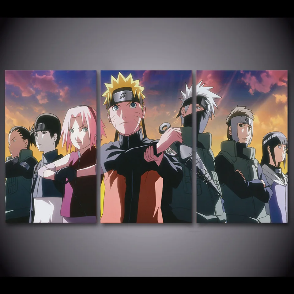 Sailing 3 шт. холсте HD печати плакатов картина в стиле аниме картины для гостиная