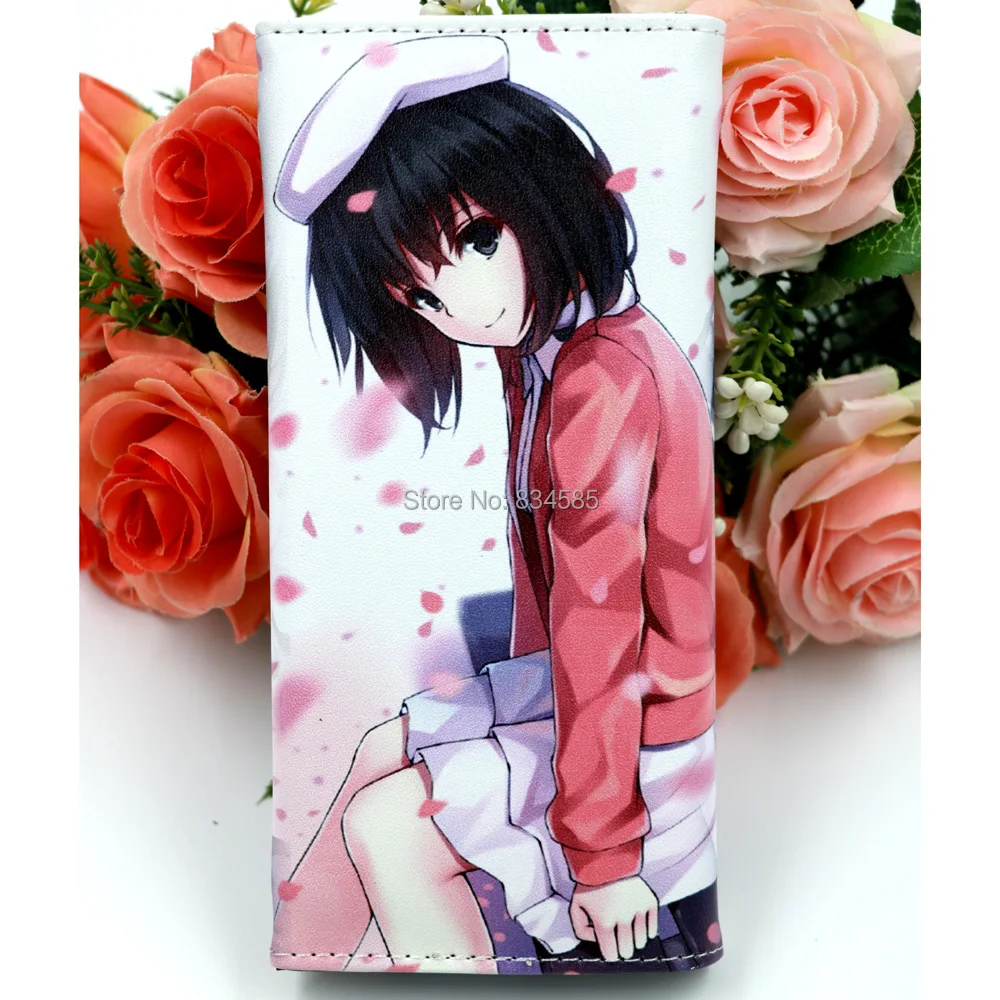 Аниме Saekano: как расти скучной девушки длинный клатч кошелек из синтетической кожи