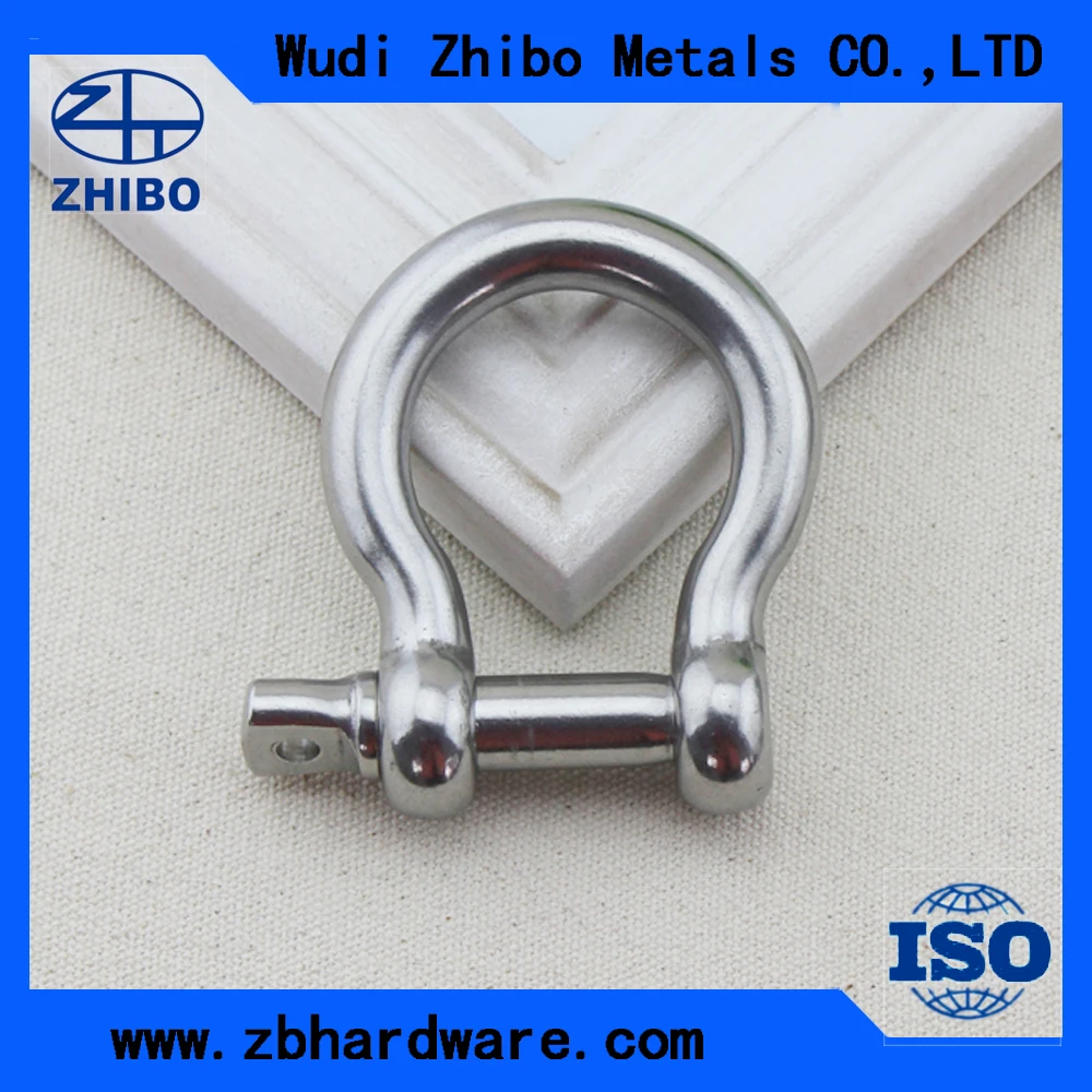 10pcs/pack Marine Grade Polished M5 Stainless Steel Bow Shackle Buckles For outdoor camping shackles | Обустройство дома