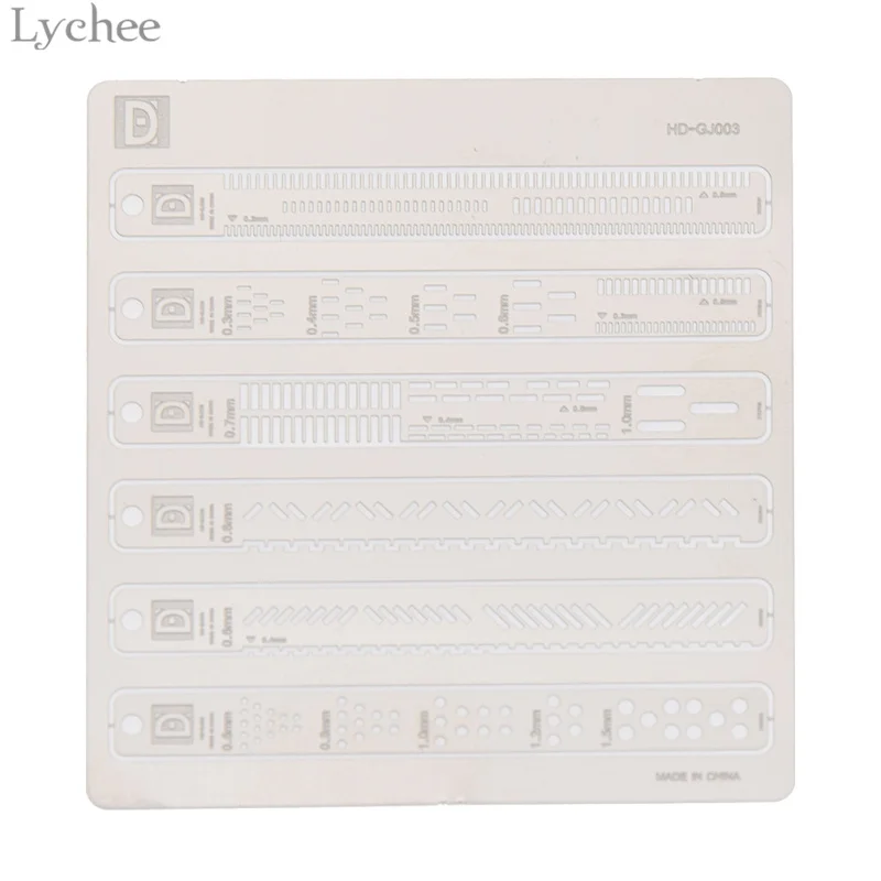 Lychee металлическая модель строчка Гильдия доска швейная измерительная линейки