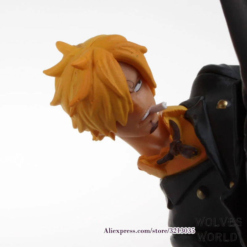 Аниме One Piece Sanji Doll Black Leg Fire Battle Version экшн фигурка из ПВХ модель игрушки 15 см|model toy|one