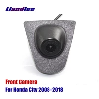 liandlee car front view camera auto for honda city 2008 2018 2015 2016 logo embedded not reverse rear parking cam